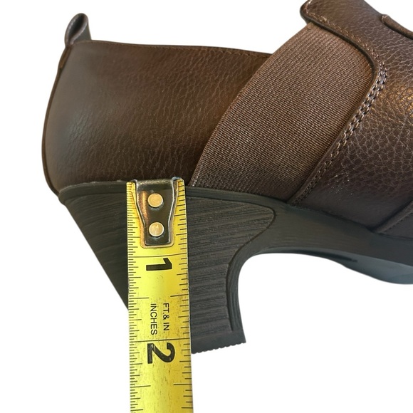 NWOT Croft & Borrow Maidenbrown Brown Faux Leather Heeled Shoes, Women’s 9.5 - Picture 5 of 9